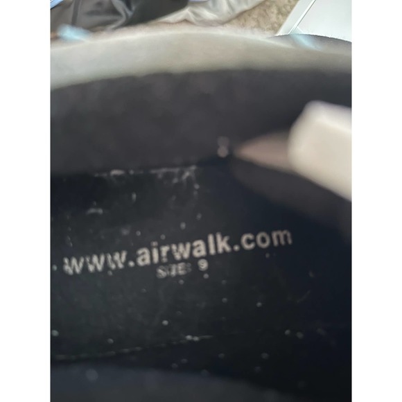 Vintage 90s AIRWALK Scorch Blue Flame Singe Skateboard Sneaker Sz 9 - Picture 8 of 13